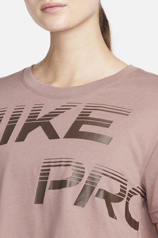 T-shirt cropped d'entraînement Dri-Fit Cotton - Mauve