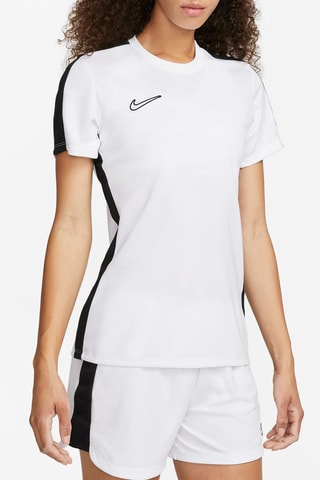 T-shirt de football Academy - Blanc et noir