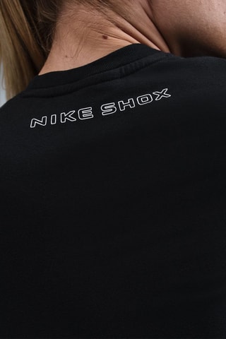 T-shirt cropped Shox - Noir