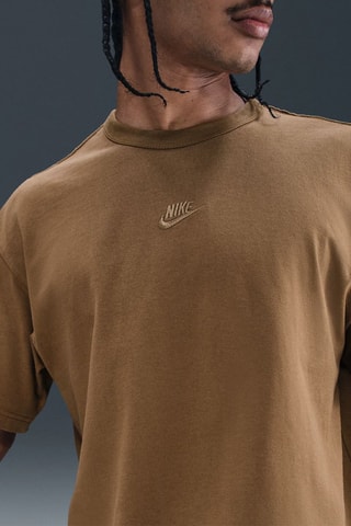 T-shirt ample en coton biologique Sportswear Premium Essentials - Marron