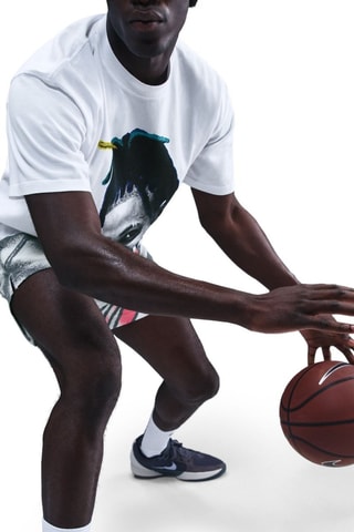 T-shirt de basketball Ja Morant - Blanc et noir