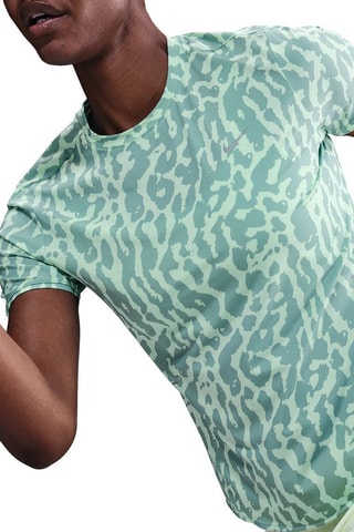 T-shirt de running Nike Swift - Turquoise et gris
