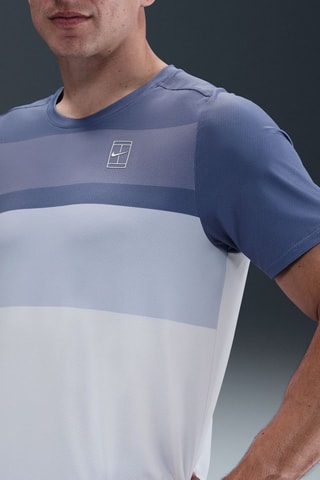 T-shirt slim de tennis NikeCourt Advantage - Indigo