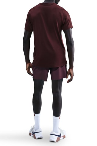 T-shirt de tennis Advantage - Bordeaux