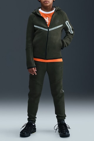 Sweat à capuche Tech - Vert foncé
