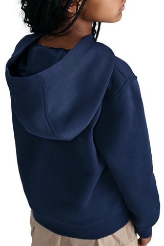 Sweat à capuche Sportswear Club - Bleu marine et argenté