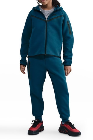 Sweat à capuche Tech - Bleu canard