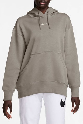 Sweat à capuche Phoenix Fleece - Taupe et blanc
