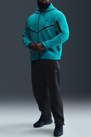 Sweat polaire à capuche Nike Tech - Turquoise