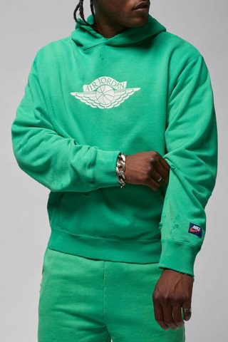 Sweat polaire à capuche Rare Air- Vert