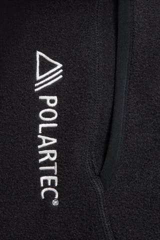 Sweat polaire - Noir et vert clair