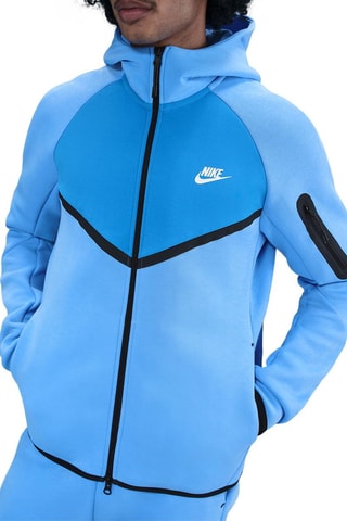 Sweat à capuche Tech - Bleu