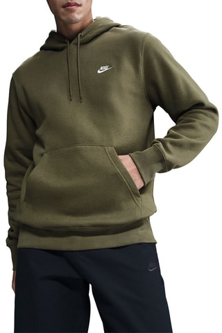 Sweat à capuche Club - Vert olive