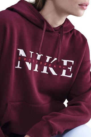 Sweat à capuche Phoenix - Bordeaux et blanc