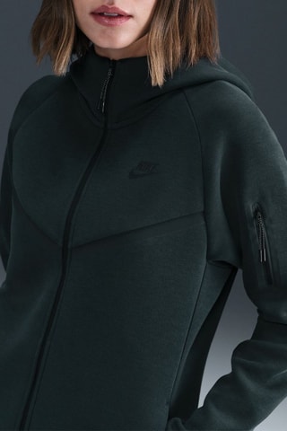 Sweat à capuche Tech - Vert foncé