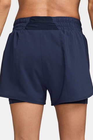 Short d’entraînement 2-en-1 taille haute One - Bleu marine
