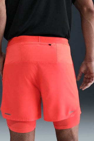Short de running Stride - Rouge