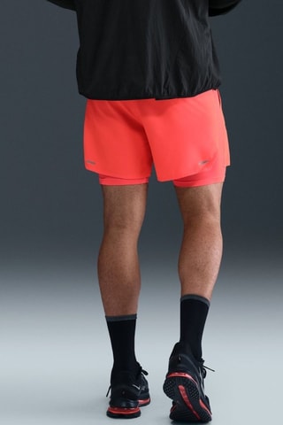 Short de running Stride - Rouge