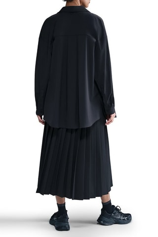 Jupe plissée d’entraînement taille haute - Noir
