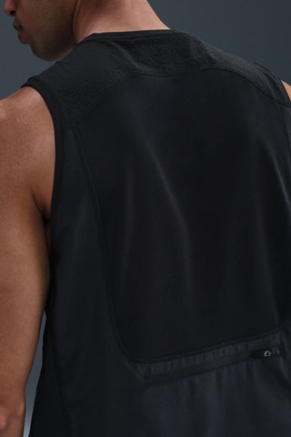 Veste de running sans manches - Noir