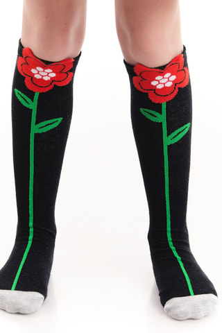 Calcetines altos - Negro