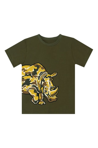 Camiseta y short - Caqui y beige