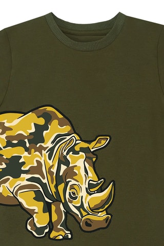 Camiseta y short - Caqui y beige