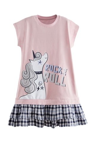 Vestido trapecio Unicorn Rock - Rosa