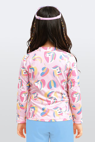 Top con protección solar Unicorn - Rosa