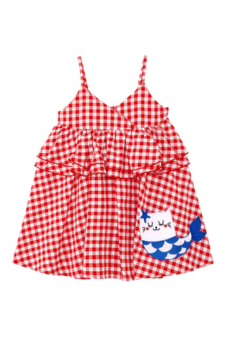 Vestido sin mangas Sea Cat - Rojo