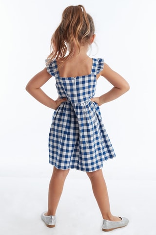 Vestido - Blanco y azul marino