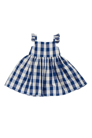 Vestido - Blanco y azul marino