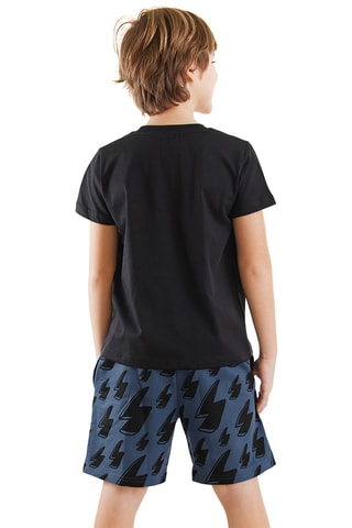 Camiseta y short Thunder - Negro