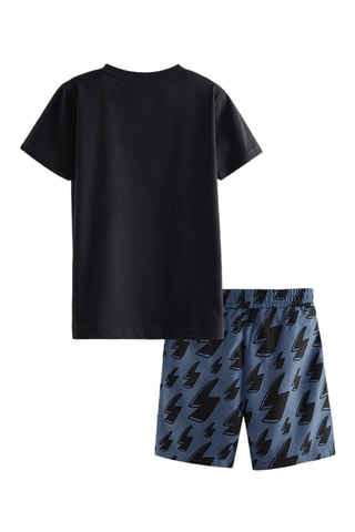 Camiseta y short Thunder - Negro