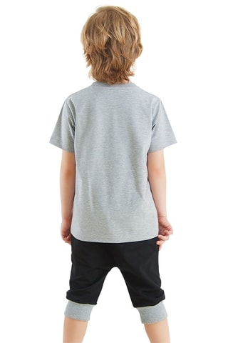 Camiseta y sarouel - Negro y gris