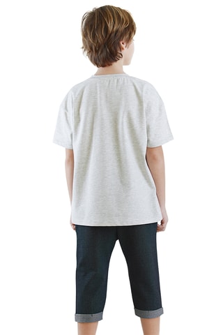 Camiseta y pantalón pirata Just Smile - Gris
