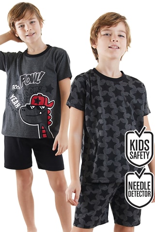 2 pijamas Dino - Antracita