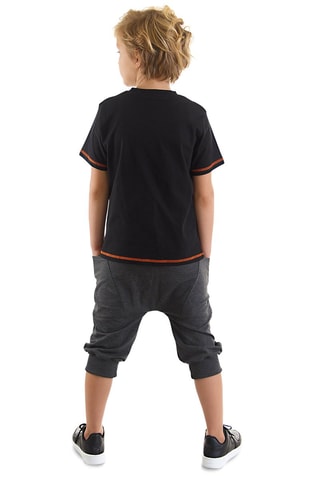 Camiseta y short - Negro y antracita
