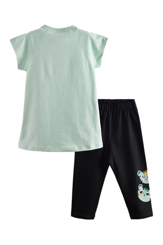 Camiseta y leggings Twin Tigers - Negro