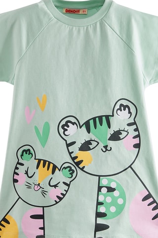 Camiseta y leggings Twin Tigers - Negro