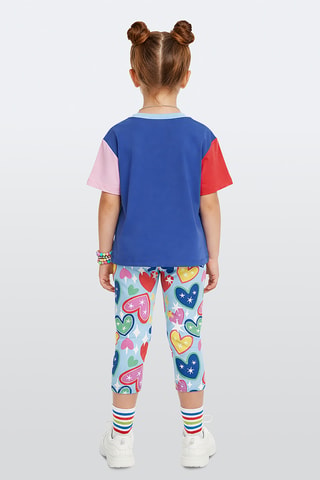 Camiseta y leggings Unicorn Cat - Azul