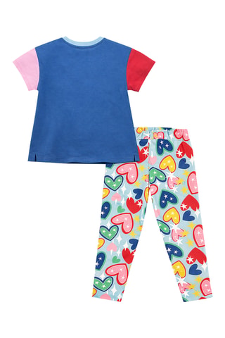 Camiseta y leggings Unicorn Cat - Azul