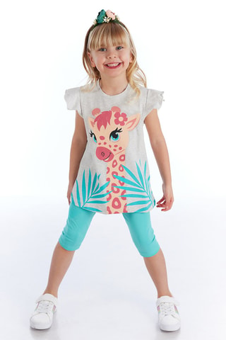 Camiseta y leggings - Blanco