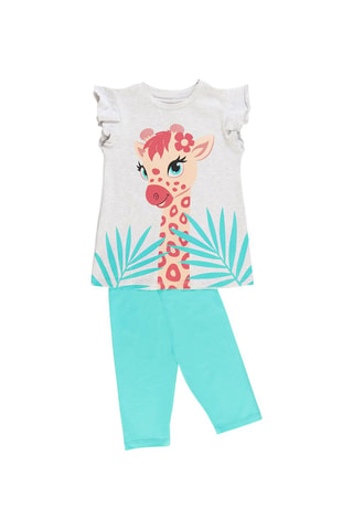 Camiseta y leggings - Blanco