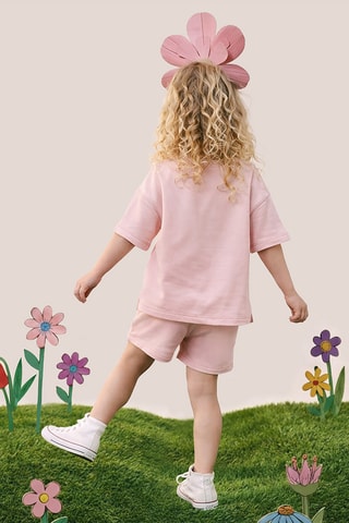 Camiseta y short - Rosa