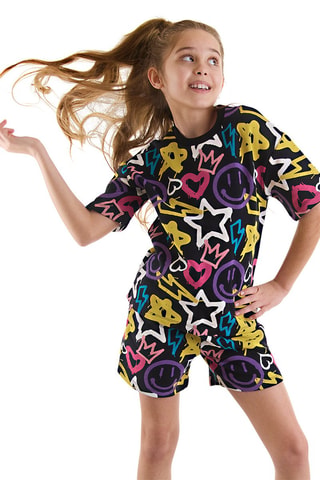Camiseta y short - Negro