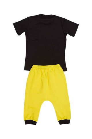 Camiseta y sarouel - Negro y amarillo