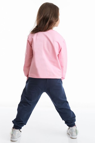 Sudadera y pantalón de chándal - Azul marino y rosa