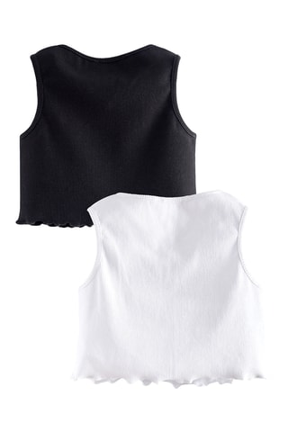 2 tops - Blanco y negro