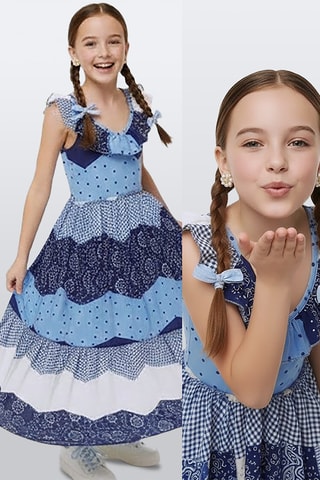 Vestido largo - Azul marino